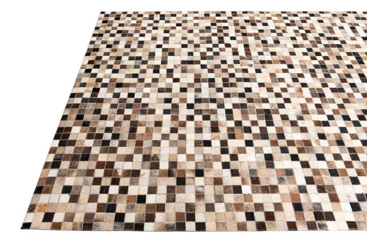 5' x 8' Cowhide Leather Rug