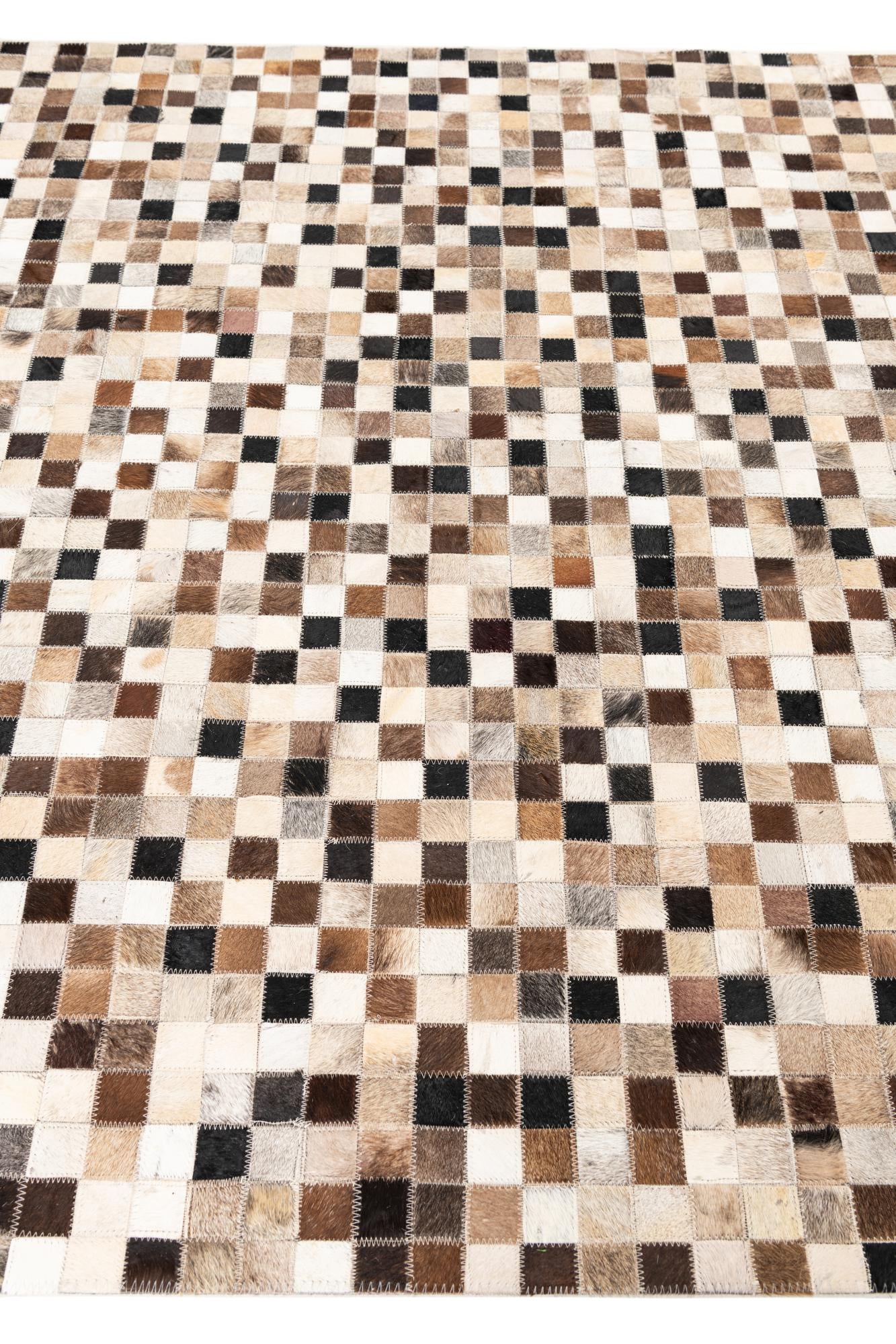 5' x 8' Cowhide Leather Rug