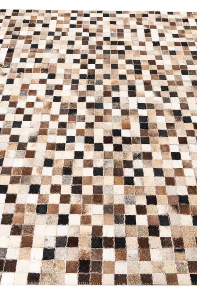 5' x 8' Cowhide Leather Rug