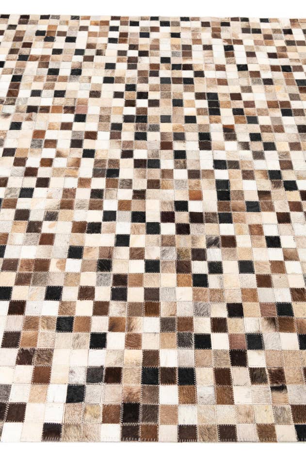 Detail image of 5' x 8' Cowhide Leather Rug