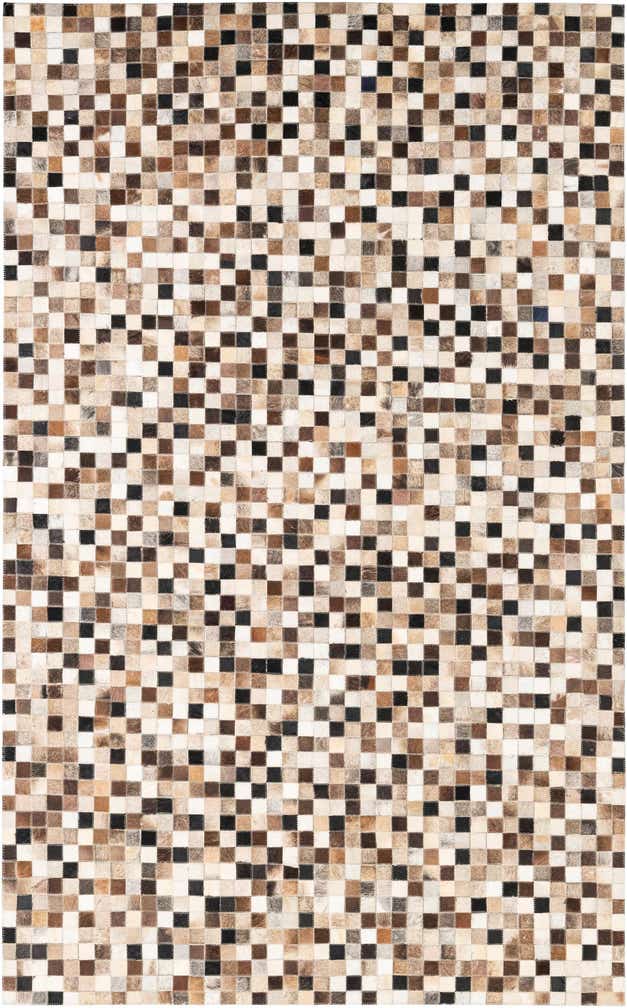 5' x 8' Cowhide Leather Rug