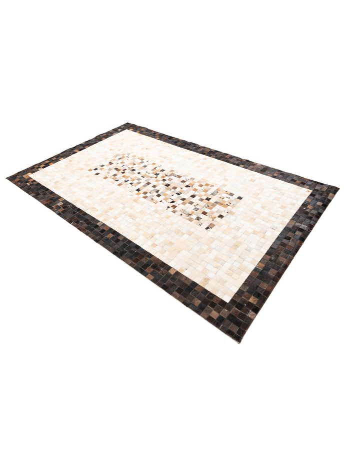 5' x 8' Cowhide Leather Rug