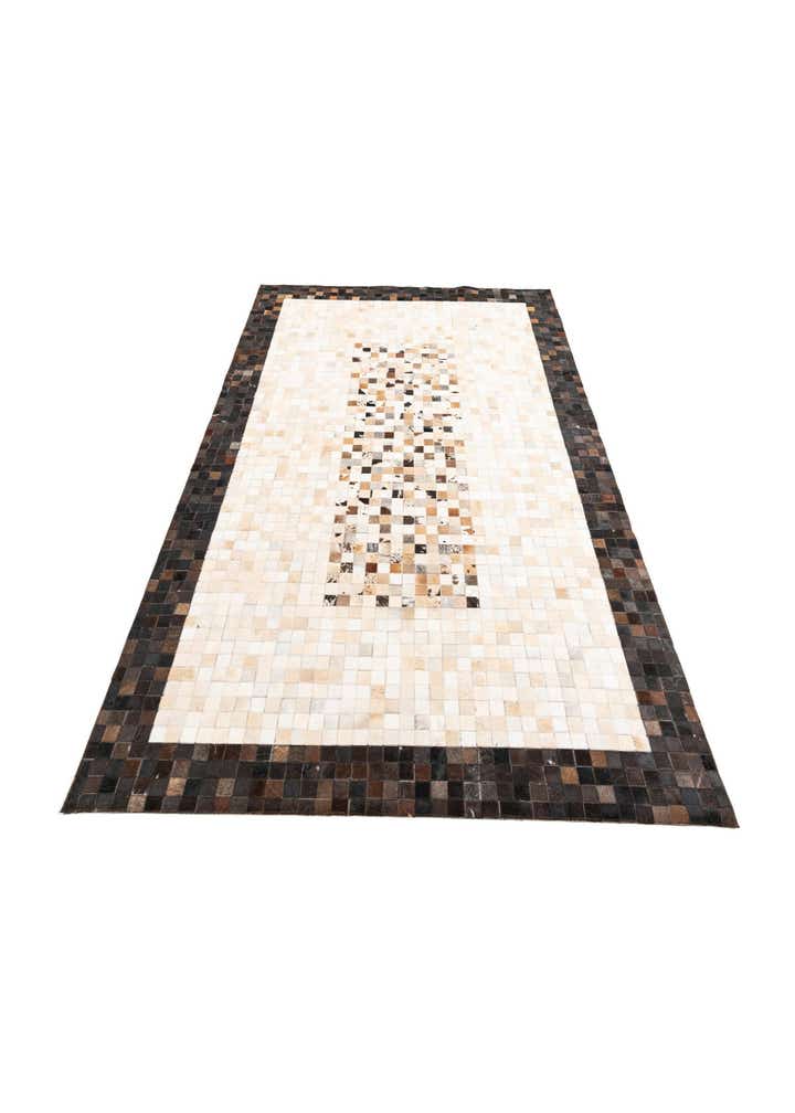 5' x 8' Cowhide Leather Rug