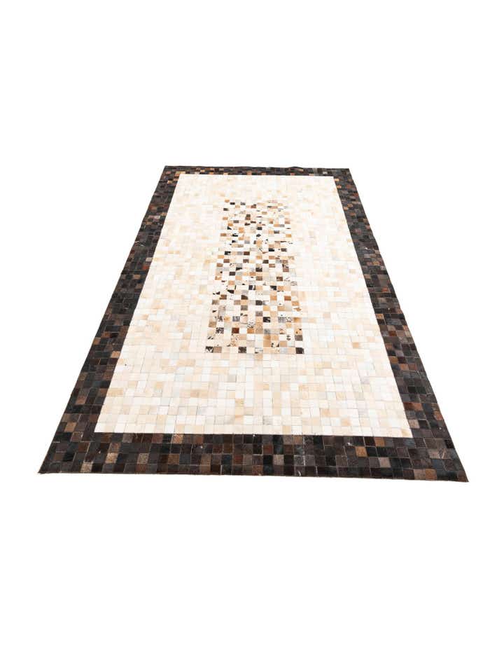 5' x 8' Cowhide Leather Rug