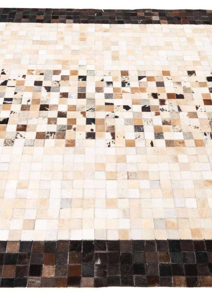 5' x 8' Cowhide Leather Rug