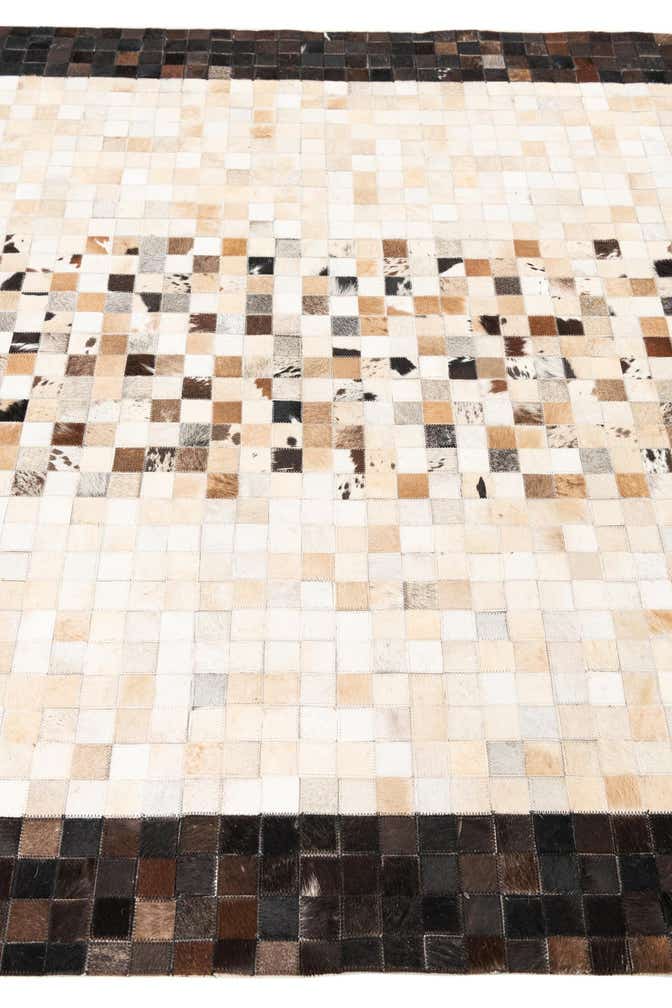 5' x 8' Cowhide Leather Rug