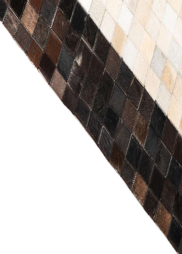 5' x 8' Cowhide Leather Rug
