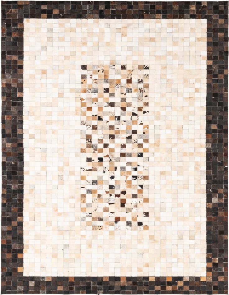 Detail image of 5' x 8' Cowhide Leather Rug