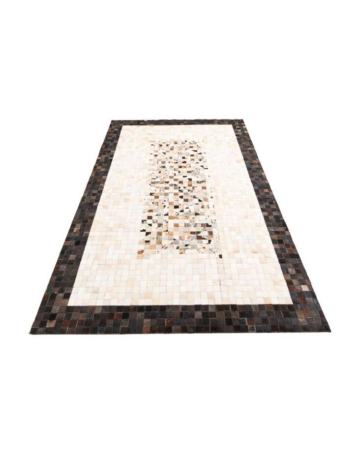5' x 8' Cowhide Leather Rug