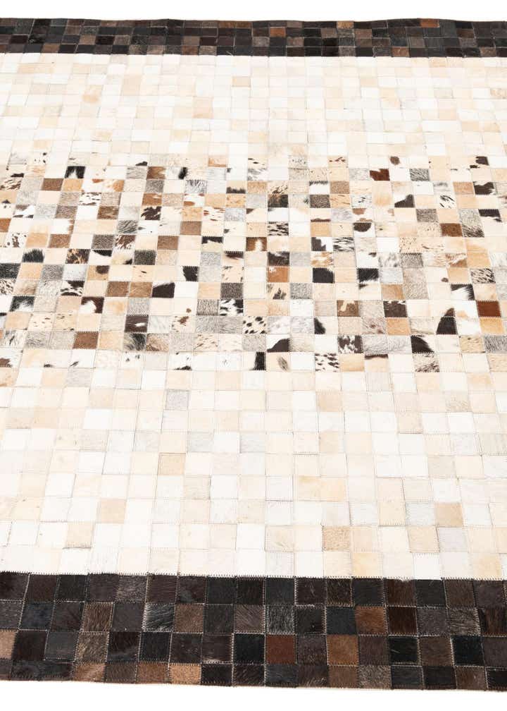 5' x 8' Cowhide Leather Rug