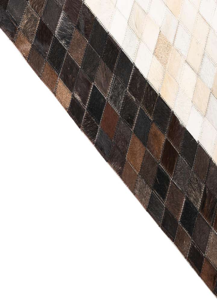 5' x 8' Cowhide Leather Rug