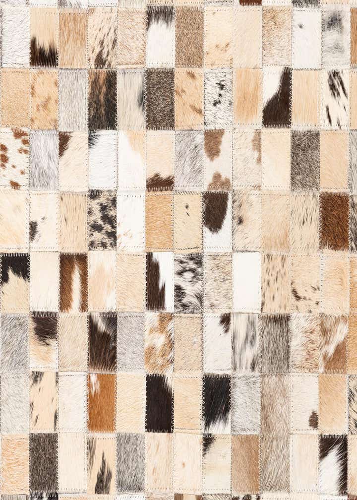 5' x 8' Cowhide Leather Rug