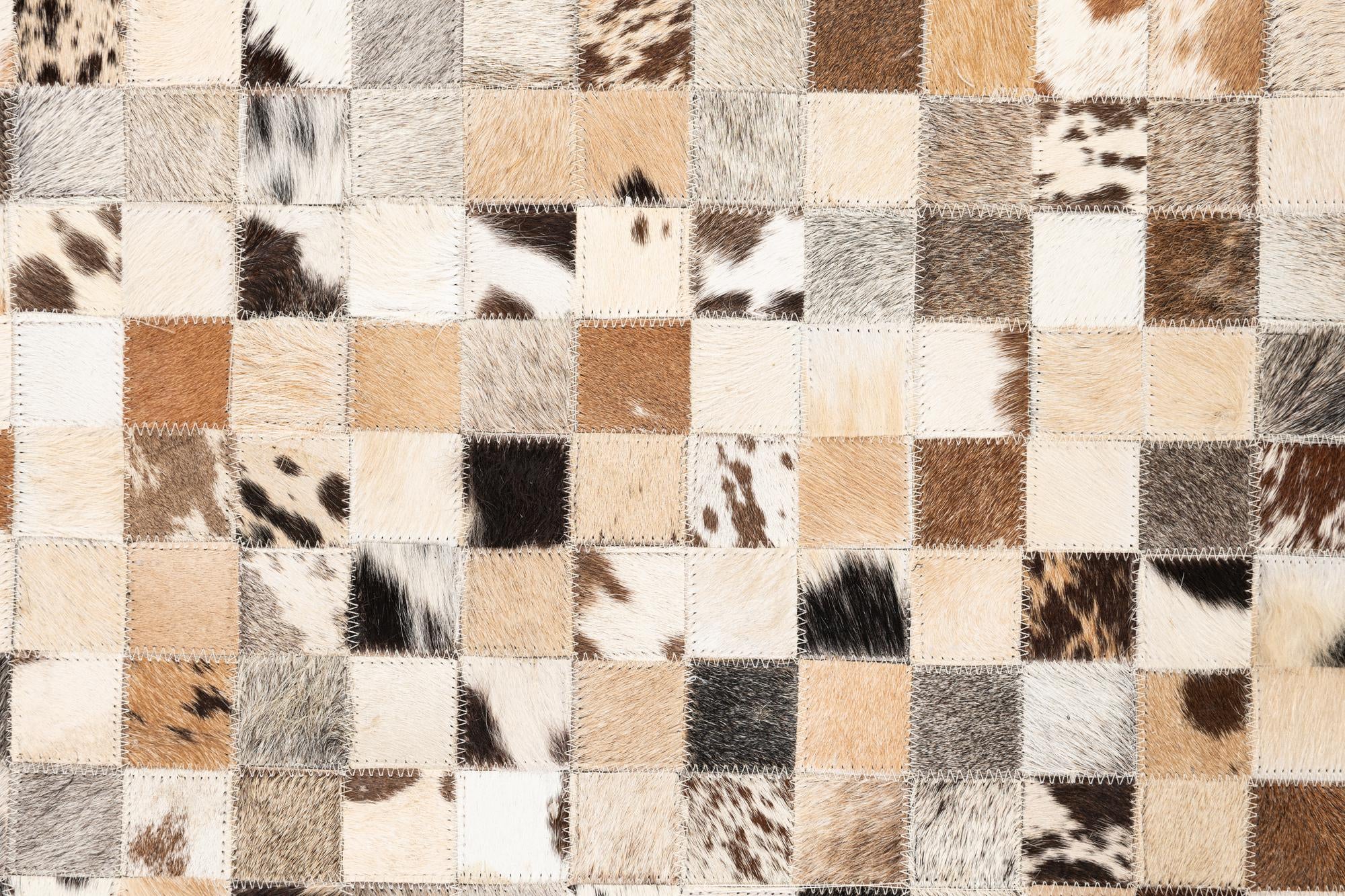 5' x 8' Cowhide Leather Rug