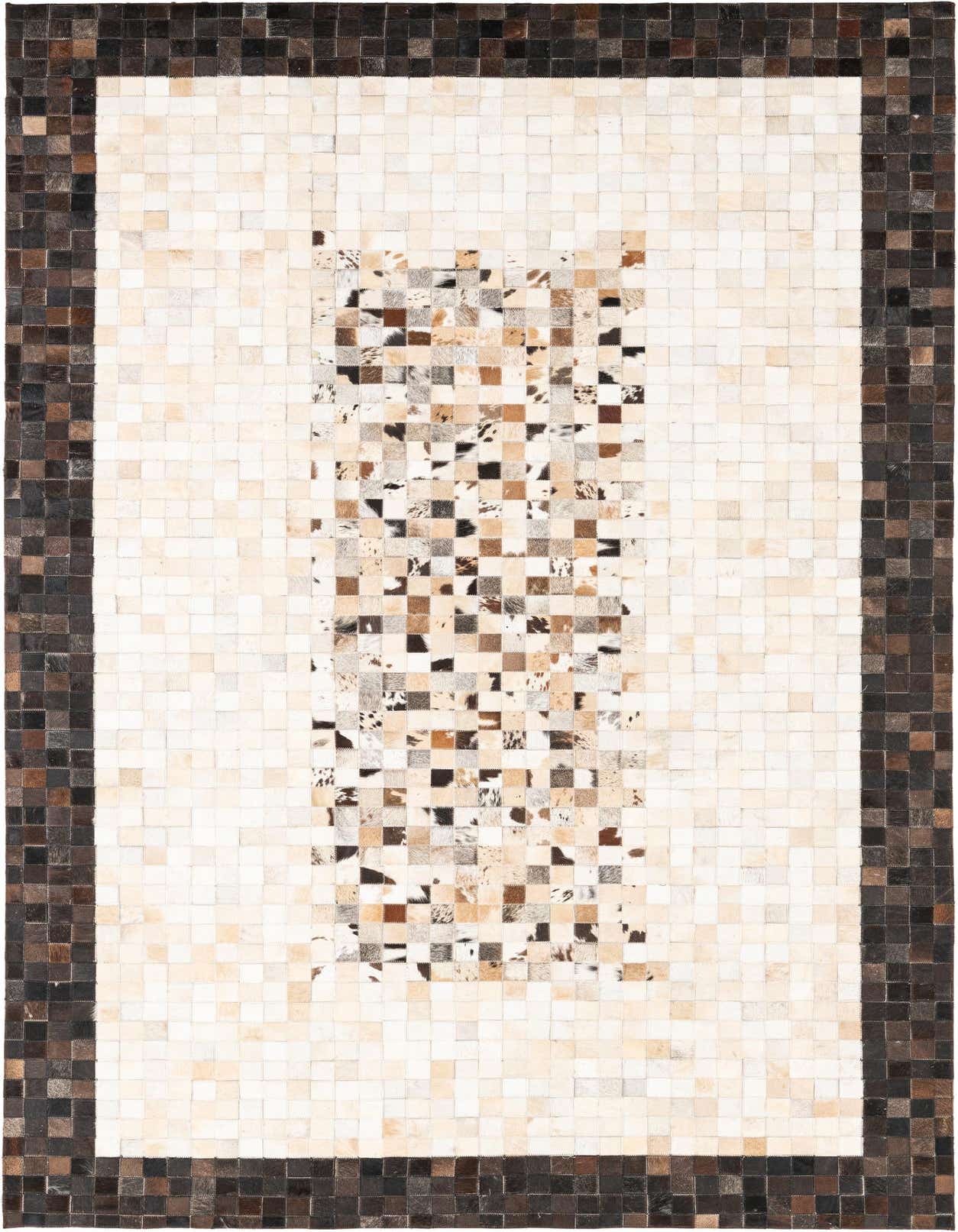 5' x 8' Cowhide Leather Rug