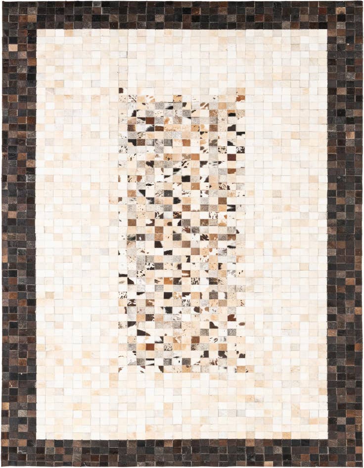 Detail image of 5' x 8' Cowhide Leather Rug
