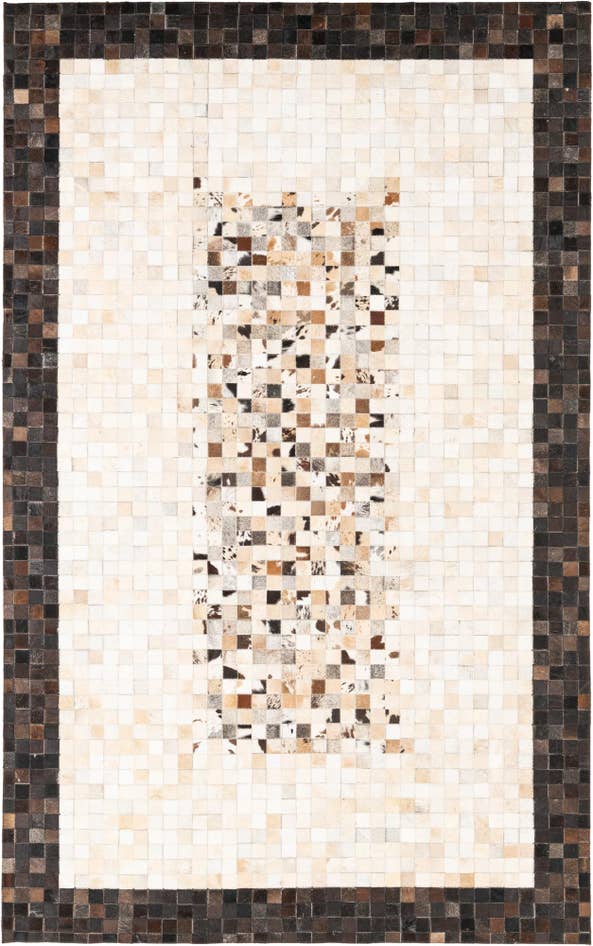 Detail image of 5' x 8' Cowhide Leather Rug