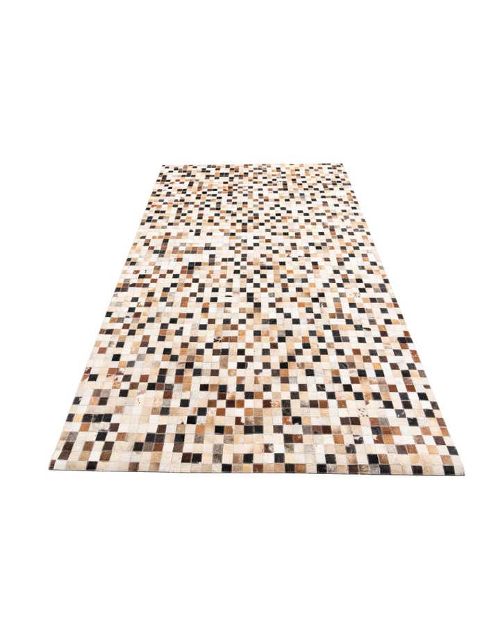 5' x 8' Cowhide Leather Rug