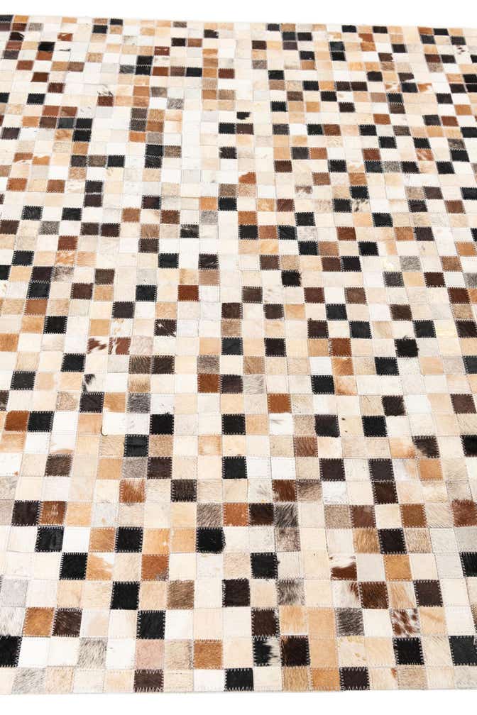 5' x 8' Cowhide Leather Rug