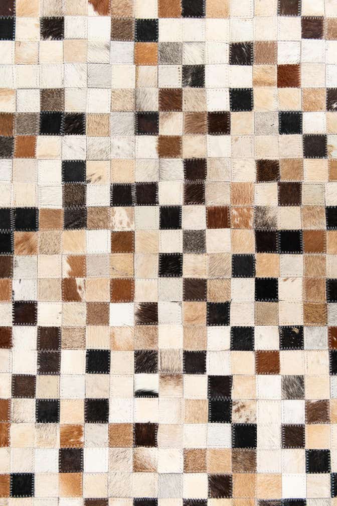 5' x 8' Cowhide Leather Rug