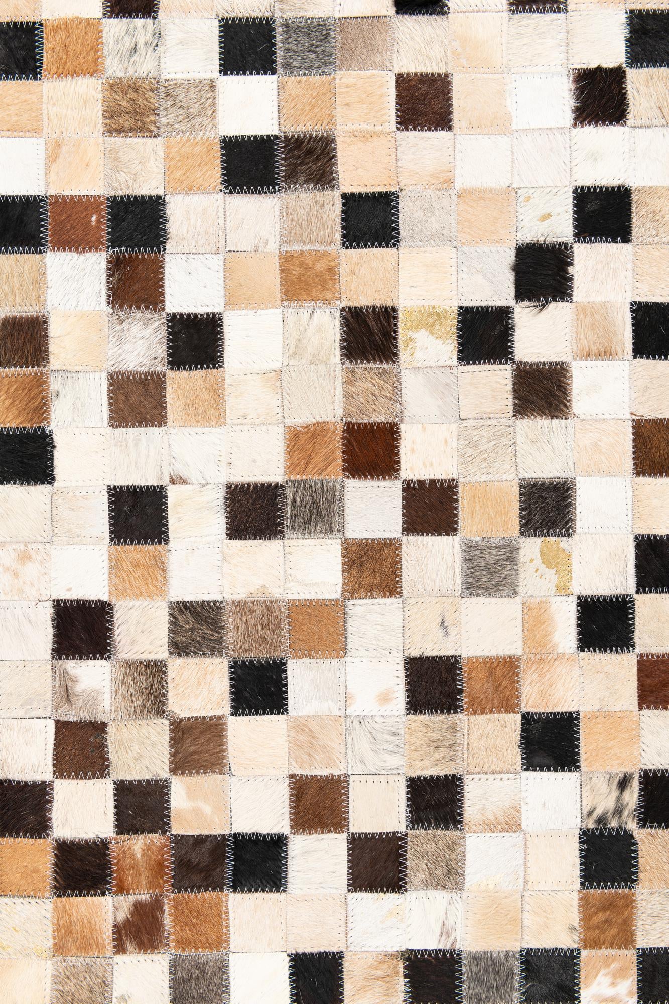 5' x 8' Cowhide Leather Rug