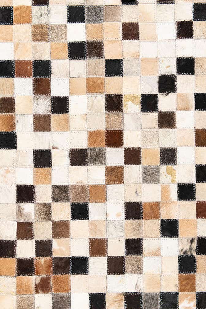 5' x 8' Cowhide Leather Rug