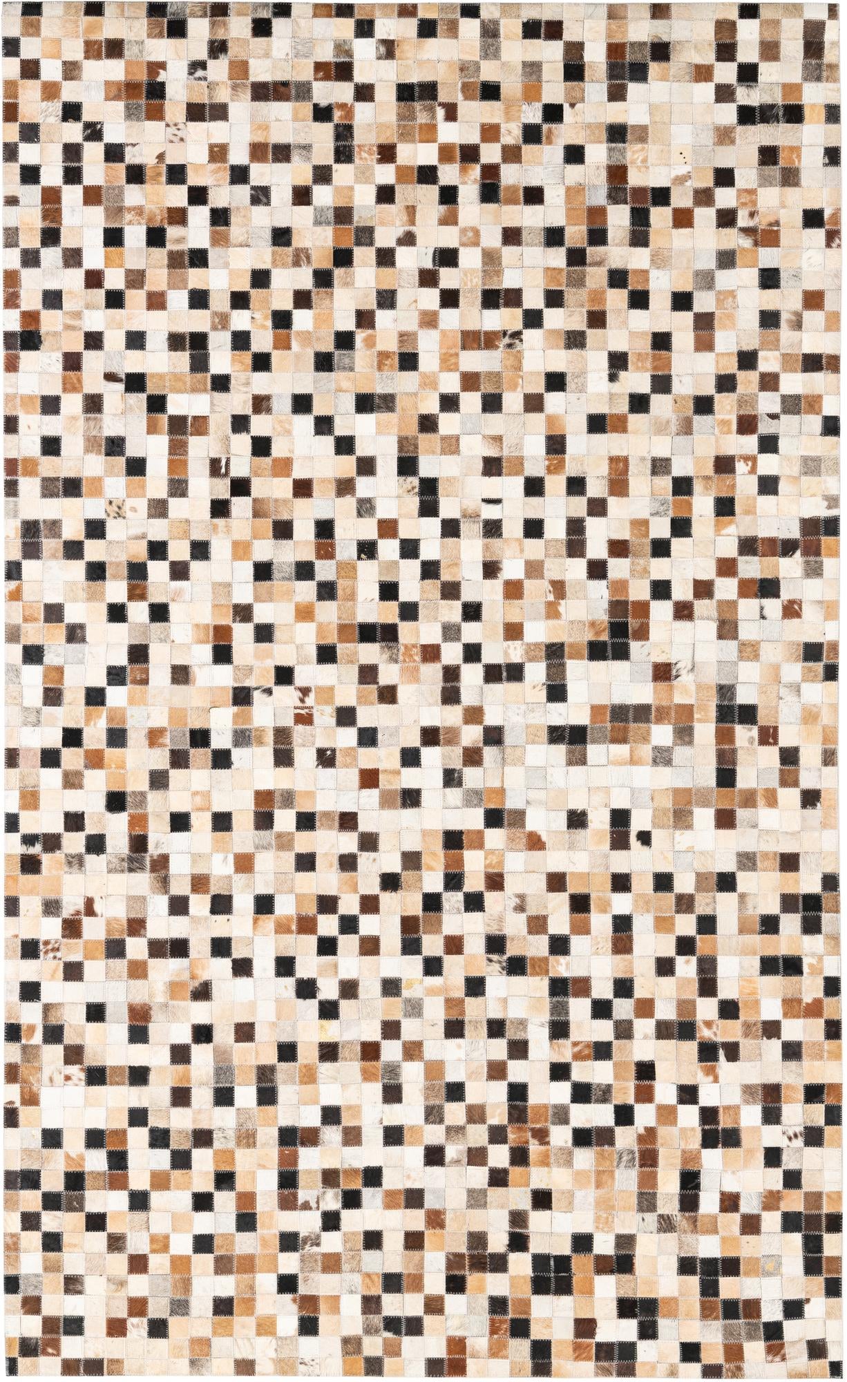 5' x 8' Cowhide Leather Rug