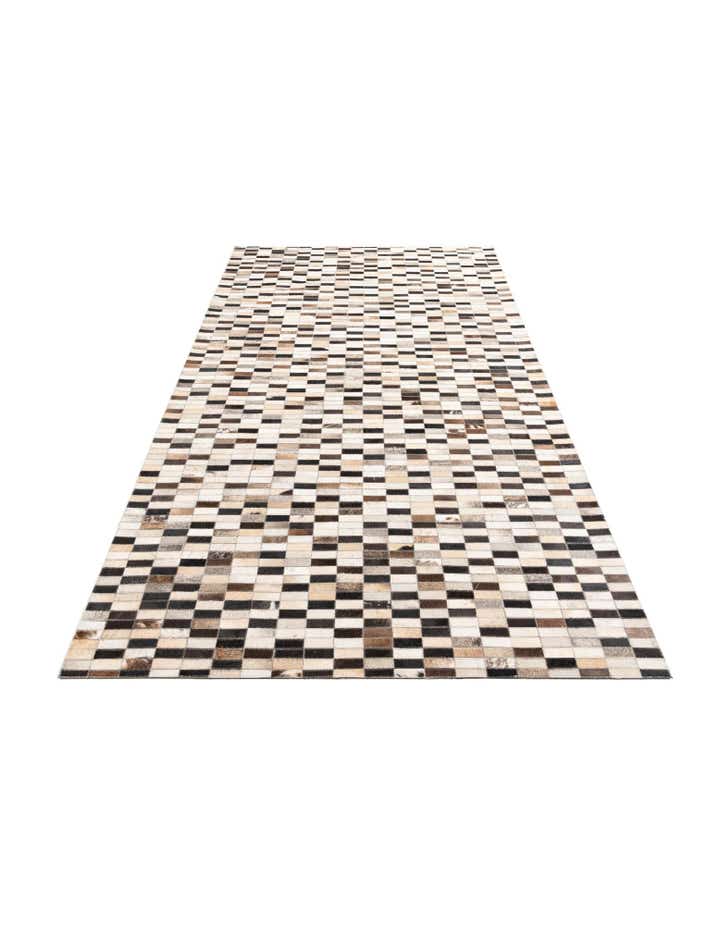 5' x 8' Cowhide Leather Rug