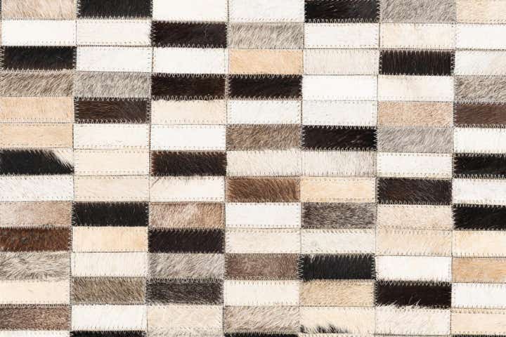 5' x 8' Cowhide Leather Rug