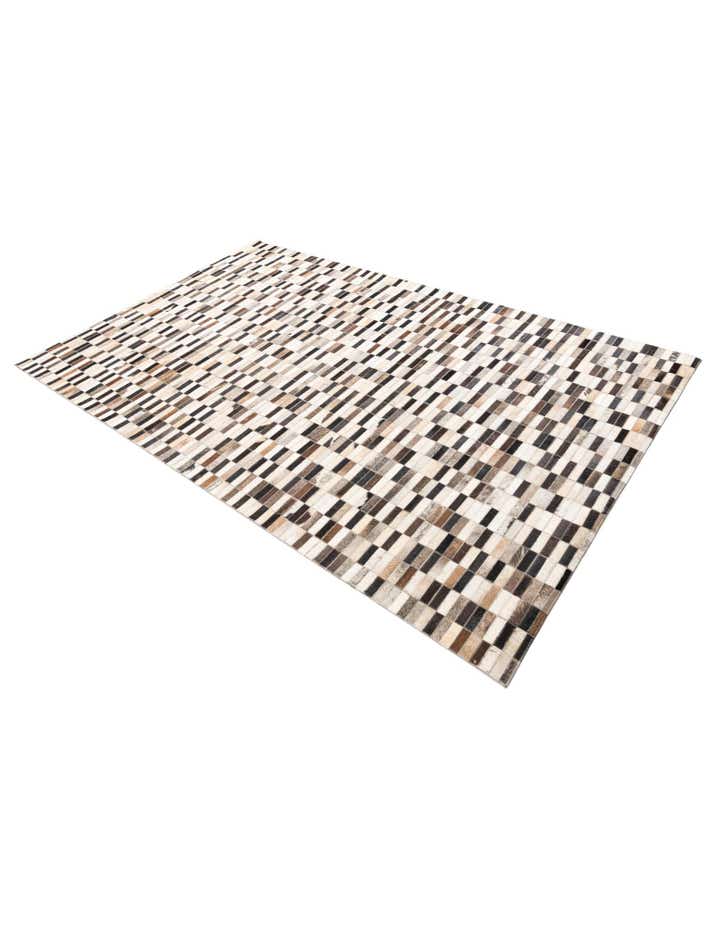 5' x 7' 10 Cowhide Leather Rug