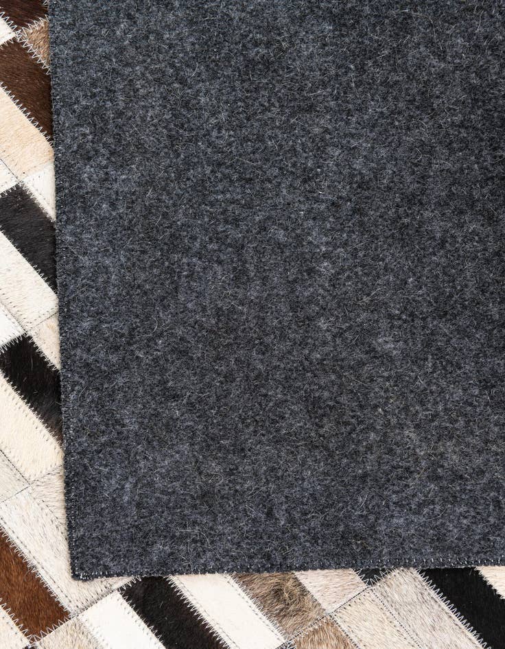 Detail image of 5' x 7' 10 Cowhide Leather Rug