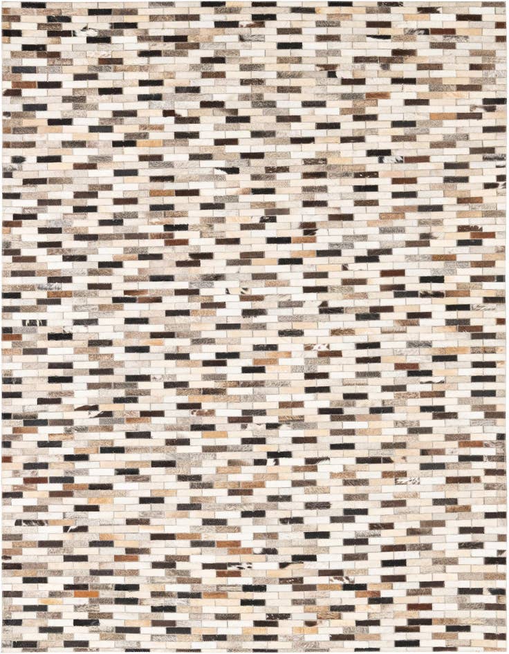 Detail image of 5' x 7' 9 Cowhide Leather Rug