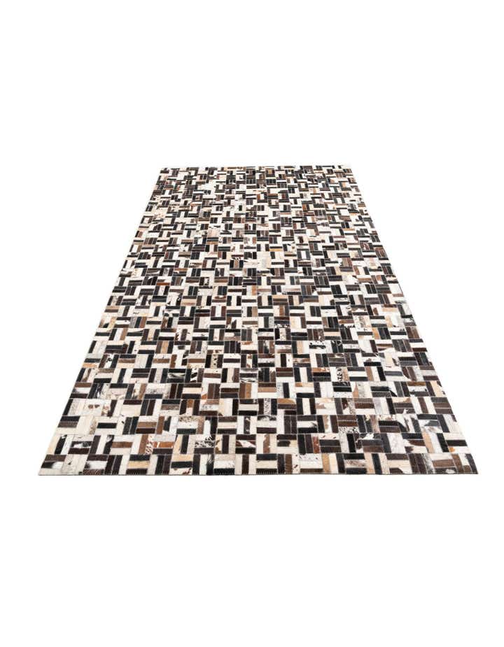5' x 8' Cowhide Leather Rug