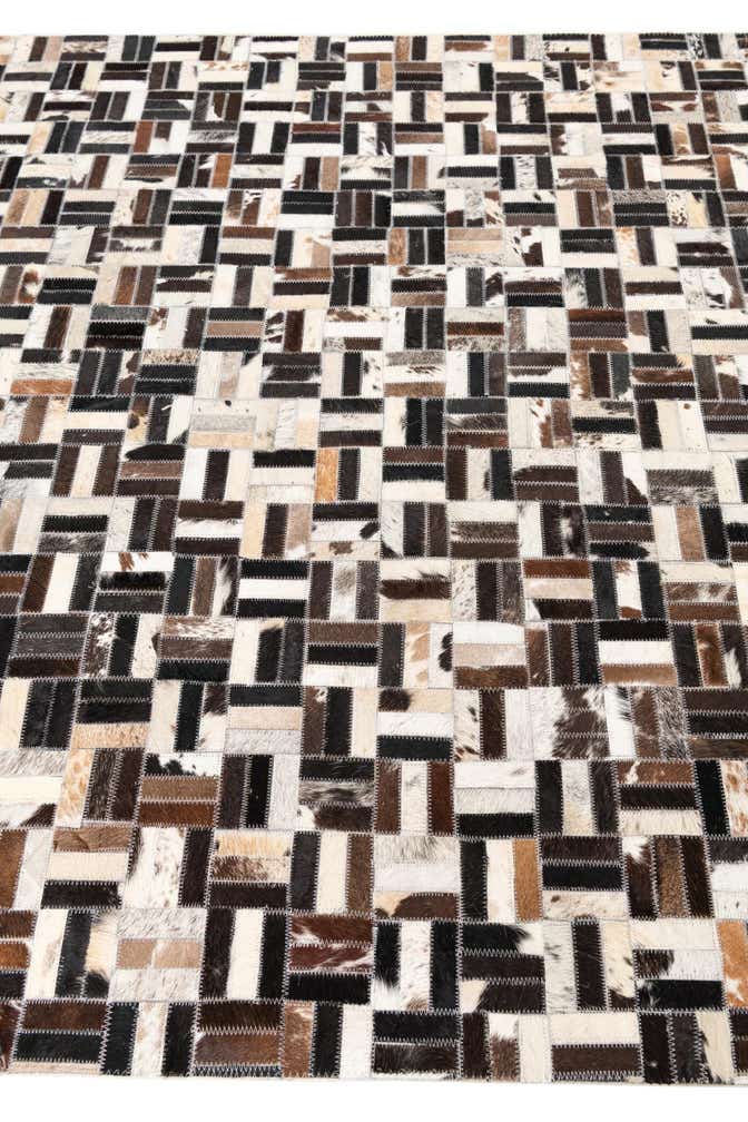 5' x 8' Cowhide Leather Rug