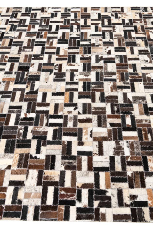 Detail image of 5' x 8' Cowhide Leather Rug