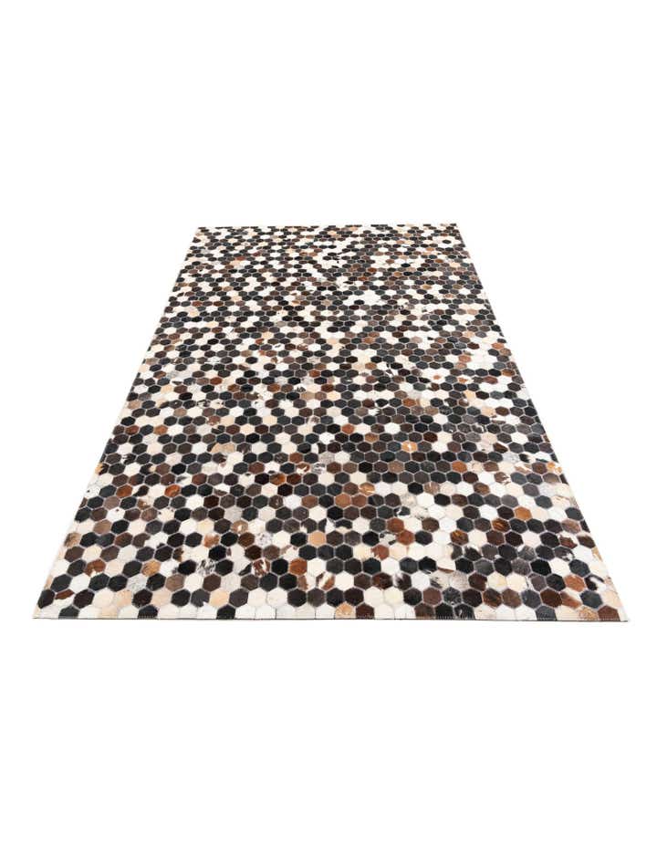5' x 7' 8 Cowhide Leather Rug