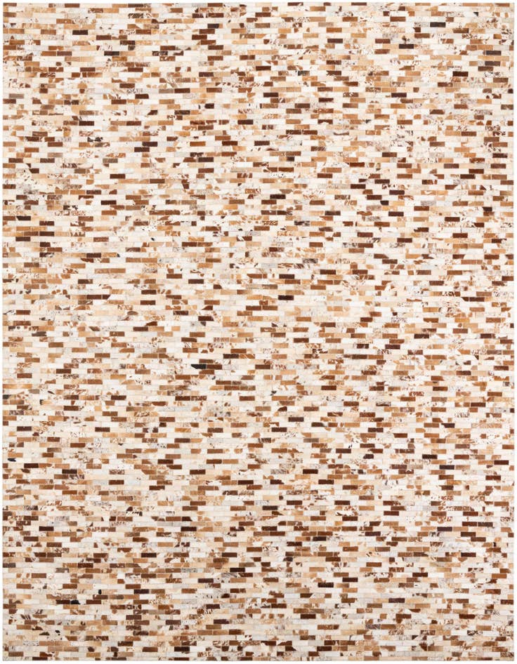 Detail image of 8' x 9' 10 Cowhide Leather Rug