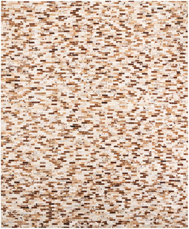 Detail image of 8' x 9' 10 Cowhide Leather Rug