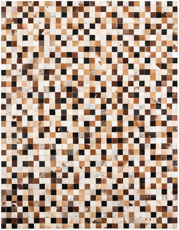 Detail image of 8' x 10' Cowhide Leather Rug