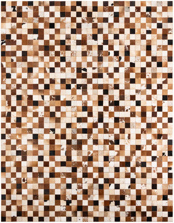 Detail image of 8' x 10' Cowhide Leather Rug