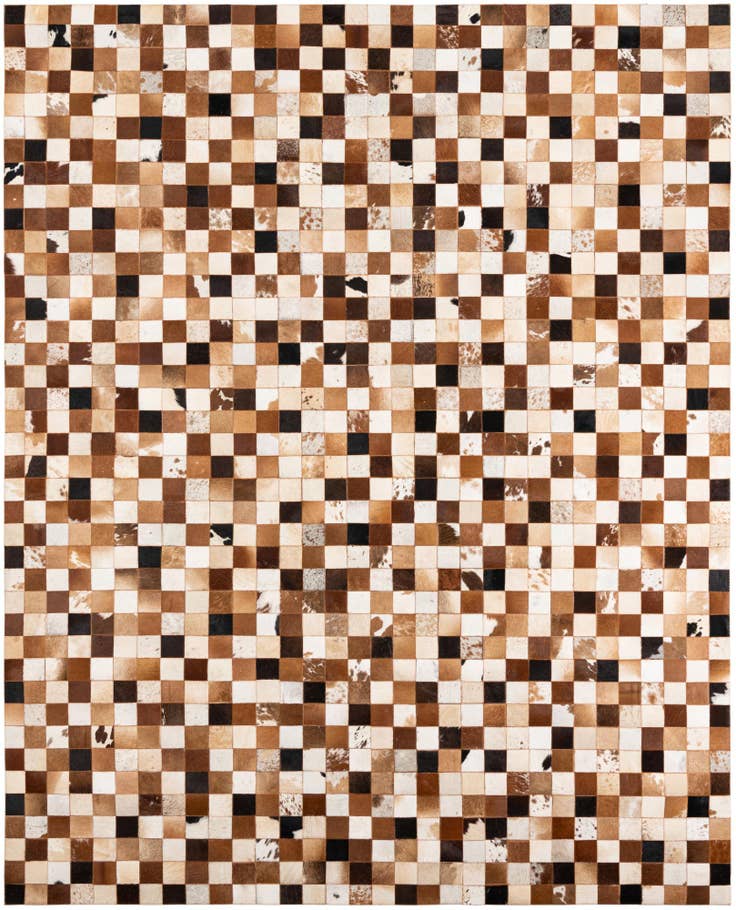 Detail image of 8' x 10' Cowhide Leather Rug