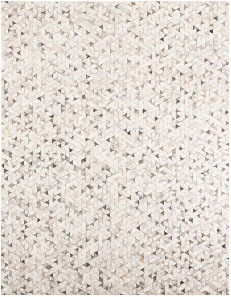 Detail image of 7' 10 x 9' 8 Cowhide Leather Rug