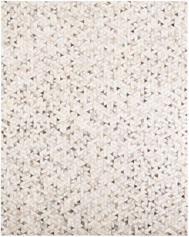 7' 10 x 9' 8 Cowhide Leather Rug