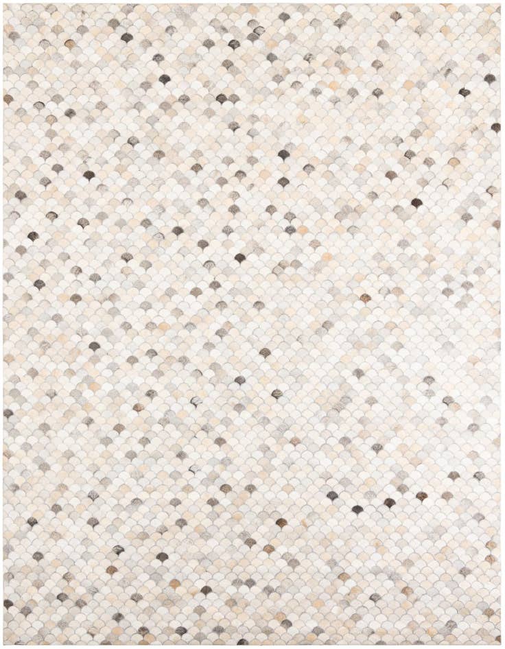 Detail image of 8' x 9' 10 Cowhide Leather Rug