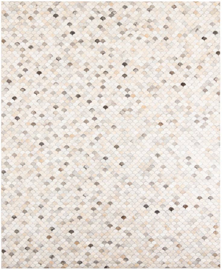Detail image of 8' x 9' 10 Cowhide Leather Rug