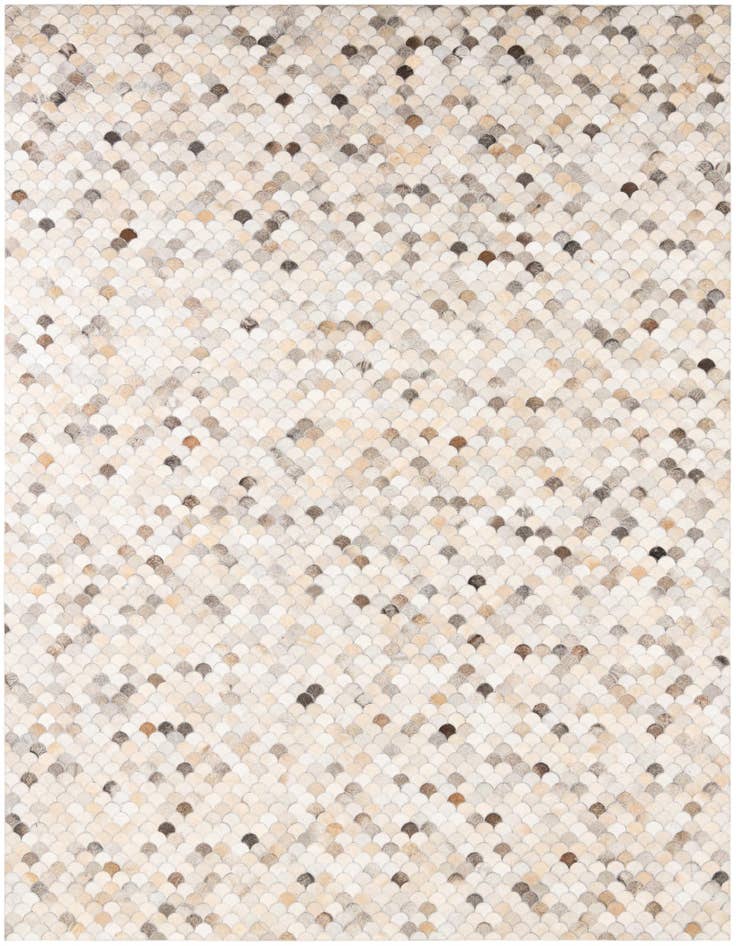 Detail image of 8' x 9' 10 Cowhide Leather Rug