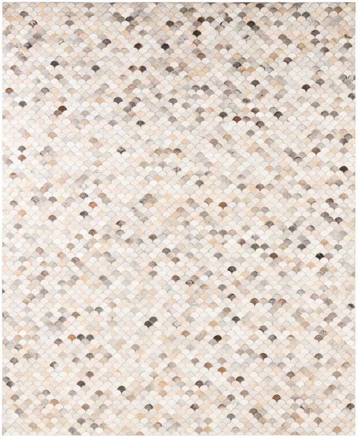 Detail image of 8' x 9' 10 Cowhide Leather Rug
