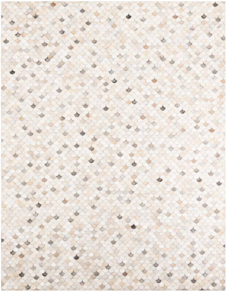 Detail image of 8' x 9' 8 Cowhide Leather Rug