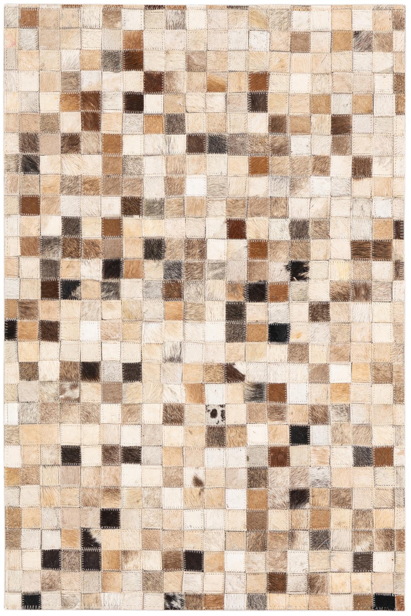 2' x 3' Cowhide Leather Rug