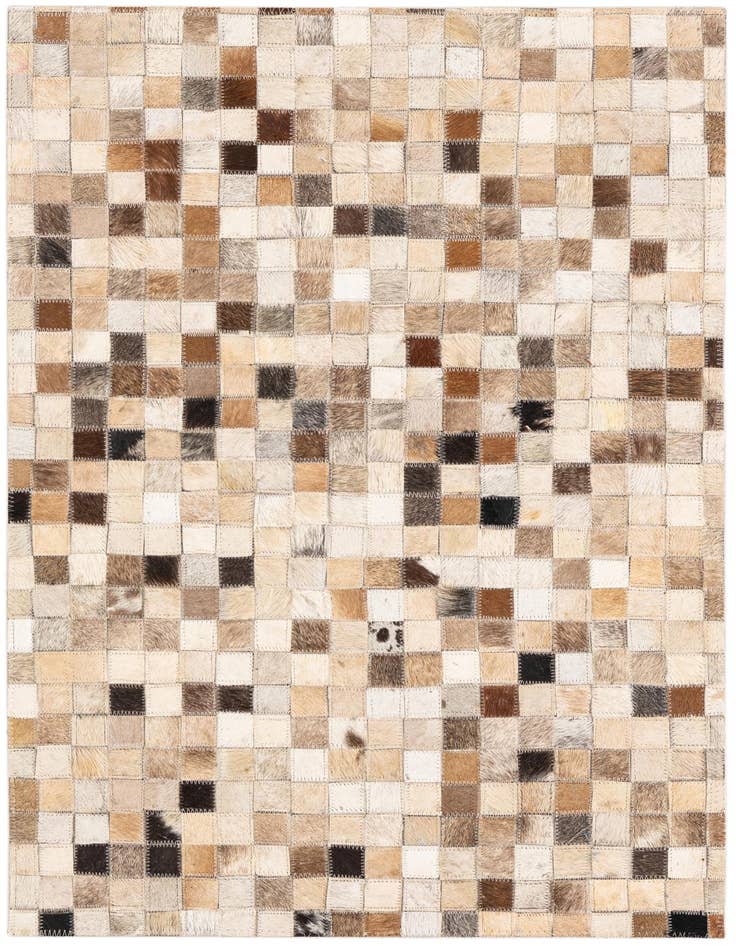 Detail image of 2' x 3' Cowhide Leather Rug