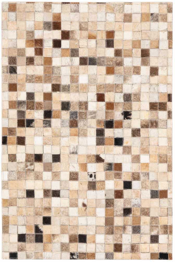 2' x 3' Cowhide Leather Rug